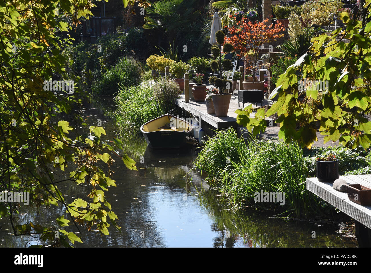 Riverdale Cottages, Fluss Darent,, Shoreham, Kent.DE Stockfoto