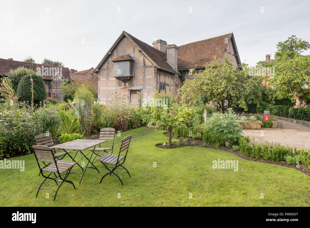 Shakespeares Geburtshaus am Henley Street, Stratford-upon-Avon, Warwickshire, England, Vereinigtes Königreich, Europa Stockfoto