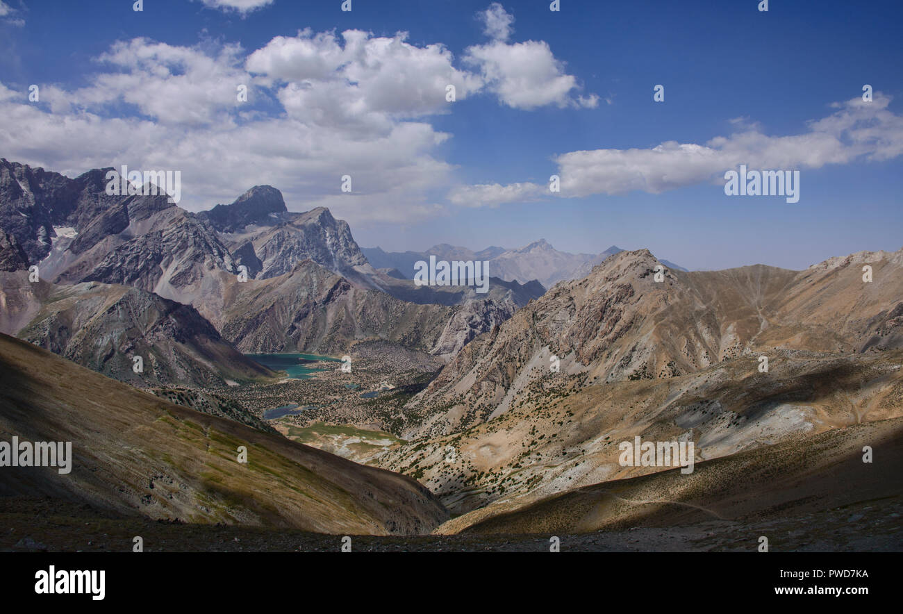 Trekking in der schönen Fann Mountains, Tadschikistan Stockfoto