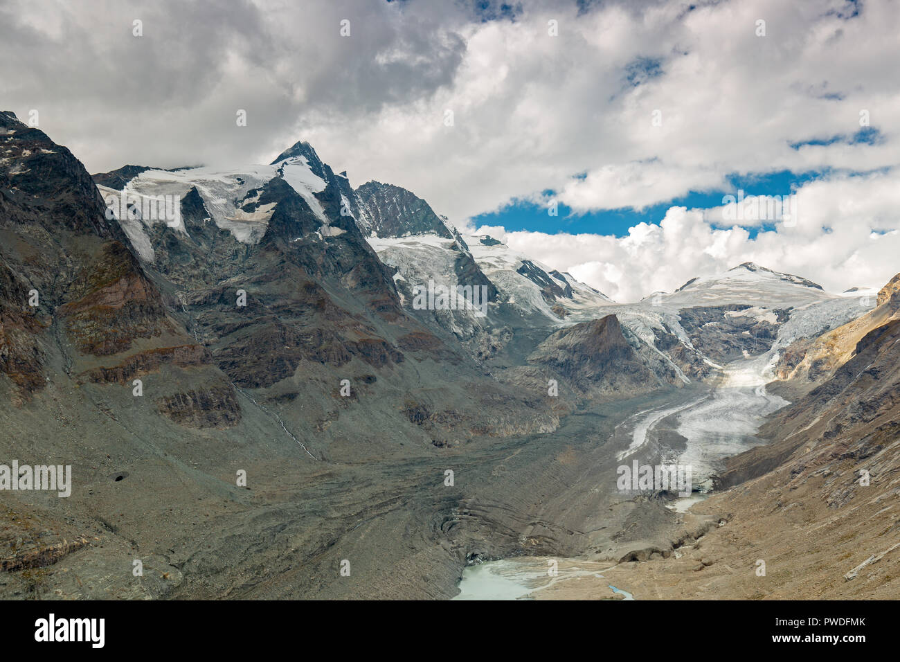 Gletscher pasterze am Großglockner, Österreich Stockfoto