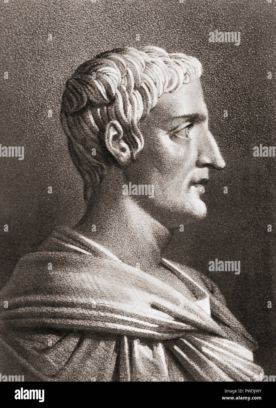 Publius (oder Gaius) Cornelius Tacitus, C.56-C.120 AD. Senator und Historiker des Römischen Reiches. Stockfoto