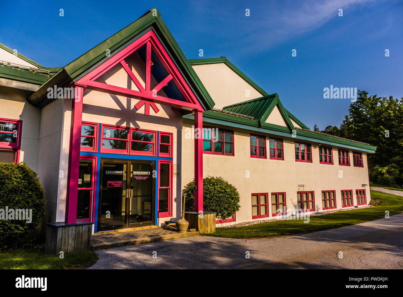 Ben & Jerry's Ice Cream Factory Waterbury Waterbury, Vermont, USA Stockfoto