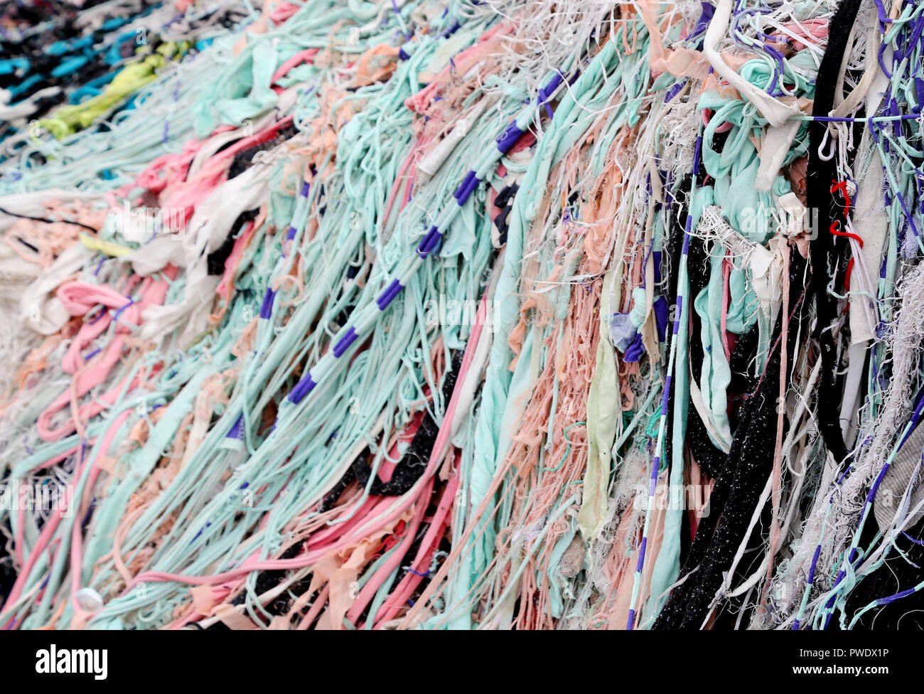 Textilabfällen ein wichtiger Verursacher in südostasiatischen Ländern wie Bangladesch Stockfoto