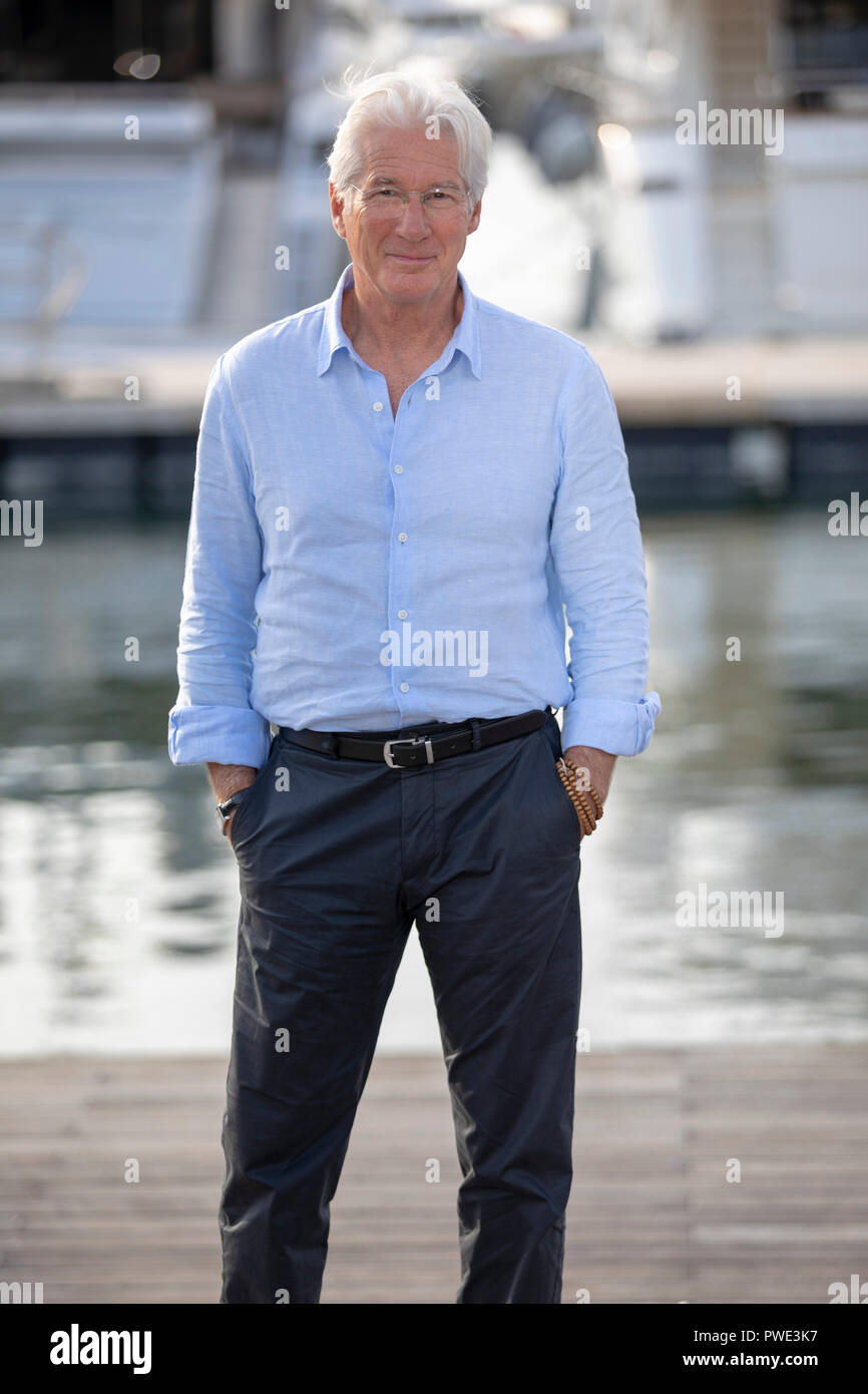 Cannes, Frankreich, 15. Oktober 2018, Richard Gere auf dem Foto für MOTHERFATHERSON (BBC) während der MIPCOM 2018 - der Welt Entertainment Content Markt © ifnm/Alamy leben Nachrichten Stockfoto