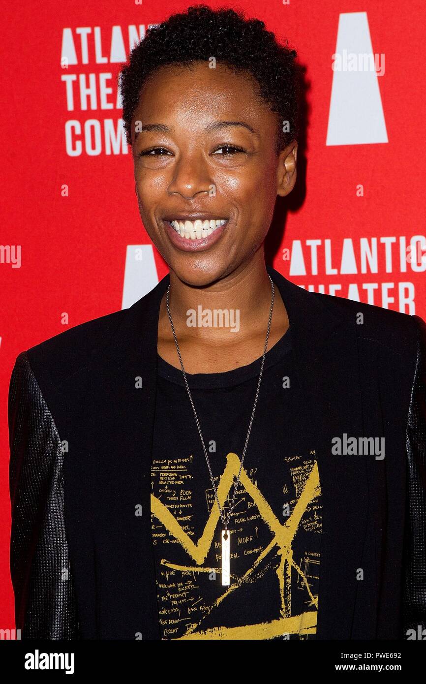 New York, NY, USA. 15 Okt, 2018. Samira Wiley anwesend für GLÜHWÜRMCHEN öffnung Nacht am Broadway, Atlantic Theatre Company Linda Brutto Theater, New York, NY 15. Oktober 2018. Quelle: Steve Mack/Everett Collection/Alamy leben Nachrichten Stockfoto