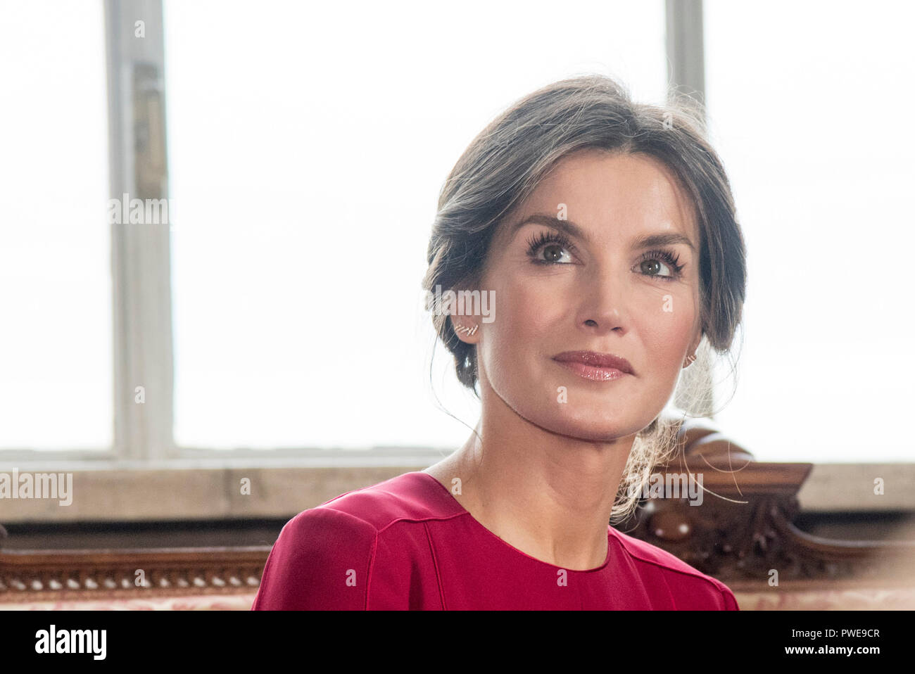 Rom, Italien. 16. Oktober, 2018. Foto Fabrizio Corradetti/LaPresse 16 Ottobre 2018 Roma, Italia Politica Visita della Regina Letizia all'Accademia di Spagna Roma Nella Foto: Regina Letizia Foto Fabrizio Corradetti/LaPresse Oktober 16th, 2018 Rom, Italien Politik Besuch der Königin Letizia zu der Spanischen Akademie in Rom in der Foto: Queen Letizia Credit: CORDON PRESSE/Alamy leben Nachrichten Stockfoto