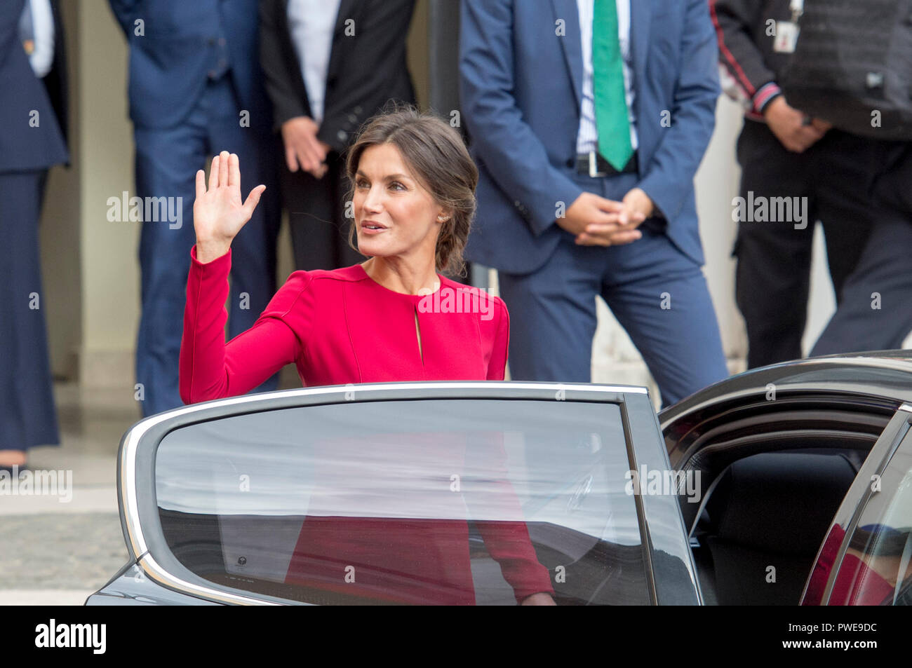 Rom, Italien. 16. Oktober, 2018. Foto Fabrizio Corradetti/LaPresse 16 Ottobre 2018 Roma, Italia Politica Visita della Regina Letizia all'Accademia di Spagna Roma Nella Foto: Regina Letizia Foto Fabrizio Corradetti/LaPresse Oktober 16th, 2018 Rom, Italien Politik Besuch der Königin Letizia zu der Spanischen Akademie in Rom in der Foto: Queen Letizia Credit: CORDON PRESSE/Alamy leben Nachrichten Stockfoto