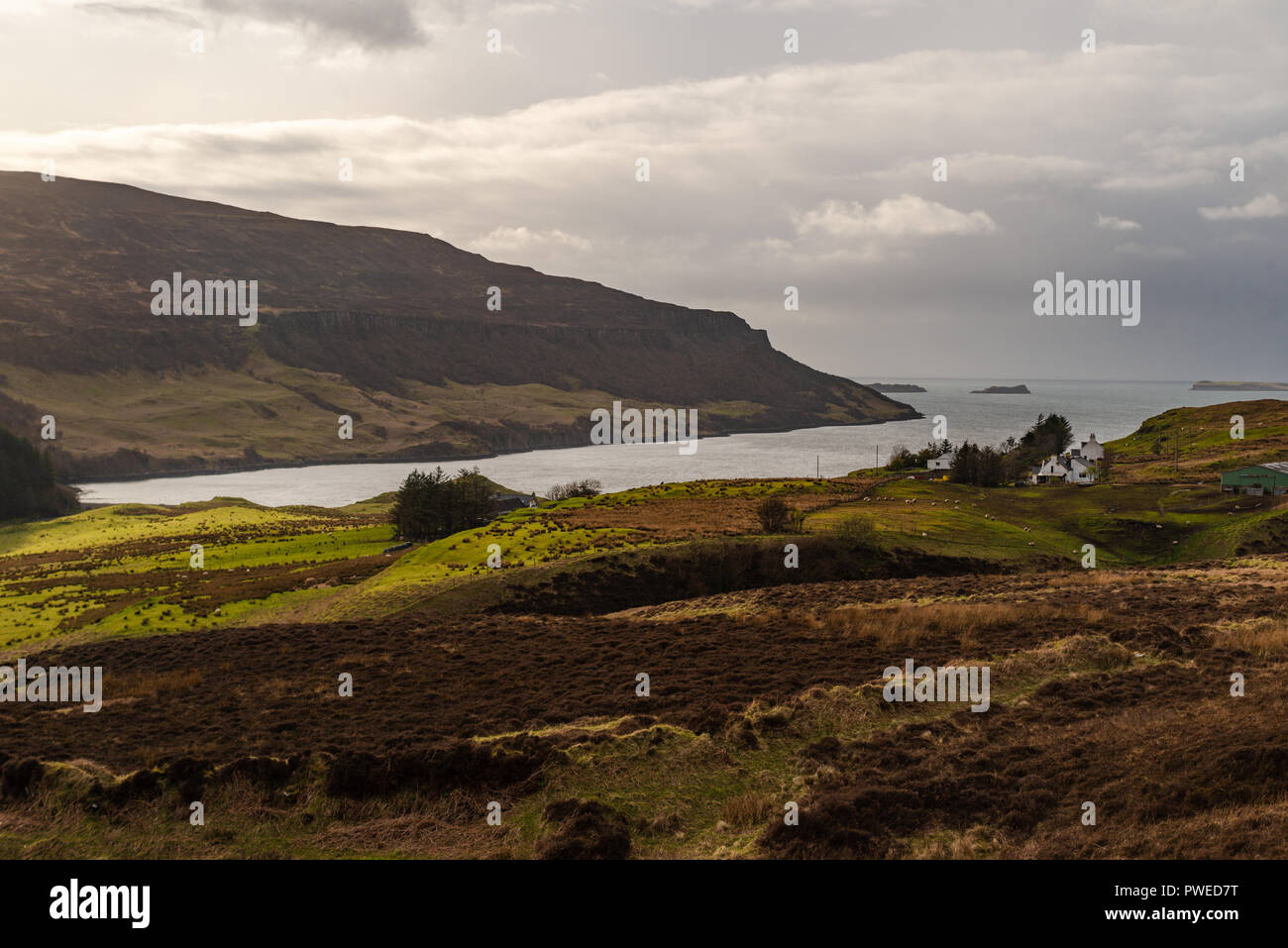 Halbinsel in der Nähe von Dunvegan, Isle of Skye, Schottland, Großbritannien Stockfoto