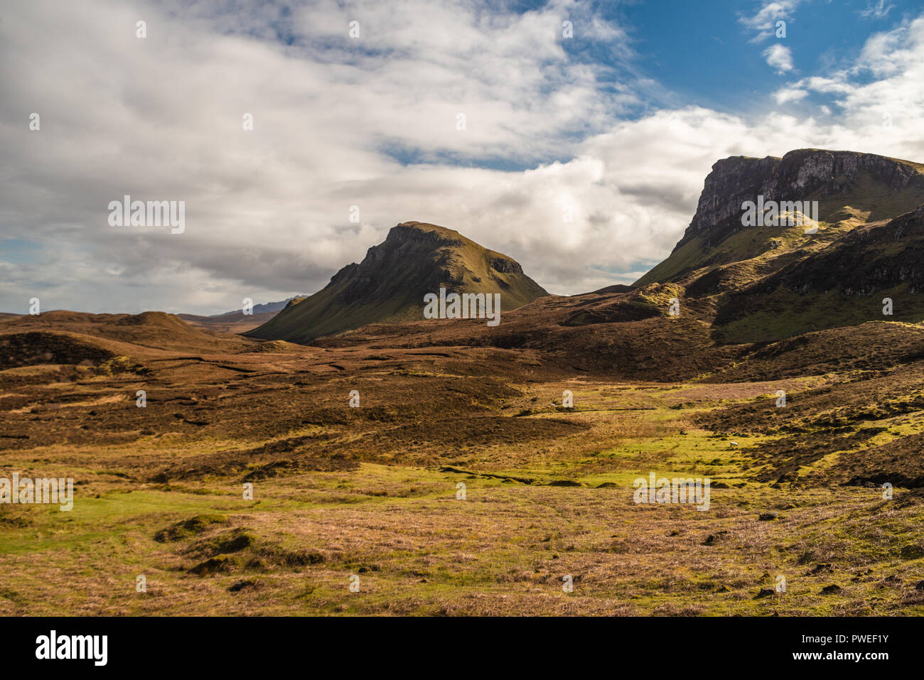 Die quiraing, trotternish Ridge, Isle of Skye, Schottland, Großbritannien Stockfoto