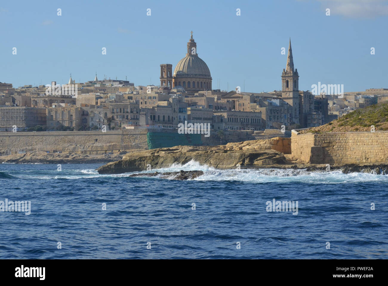 Maltas Hauptstadt Valletta Stockfoto