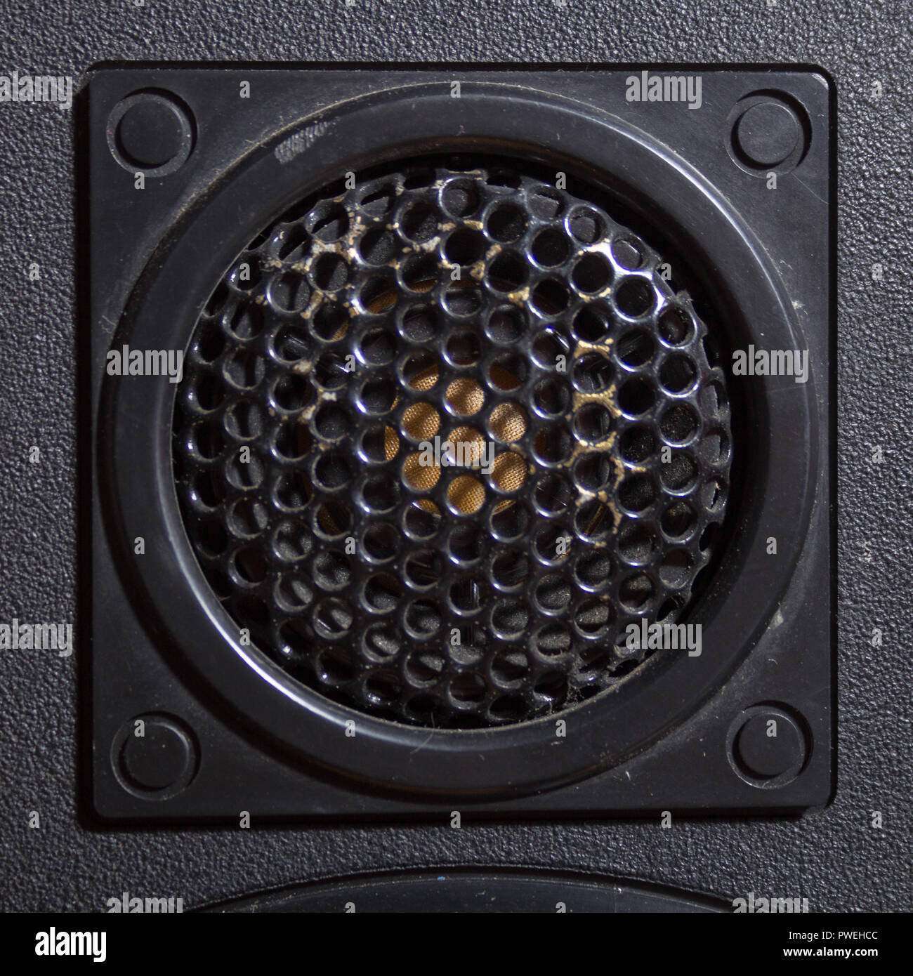 Alte Lautsprecher Hochtöner, die für hohe Frequenzen zu reproduzieren. Stockfoto