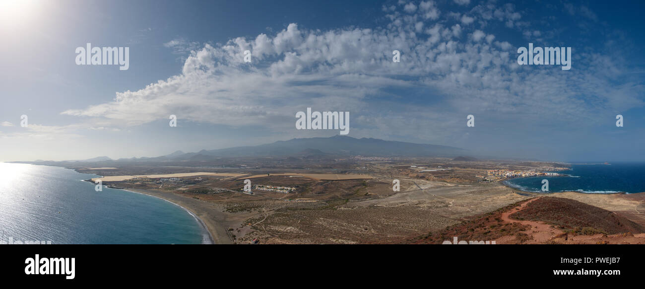 Panorama der Insel Teneriffa - Luftbild Landschaft - Stockfoto