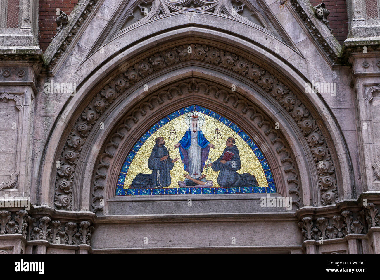 Die historische Kirche in Taksim - Istanbul Türkei Stockfoto