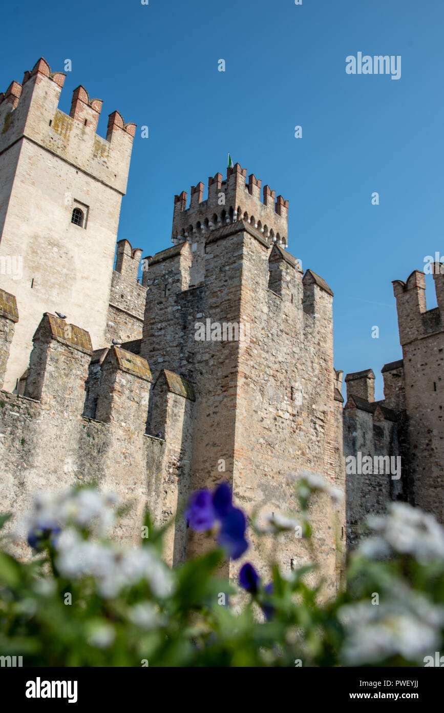 Scaliger Burg in Sirmione, Gardasee, Italien Stockfoto