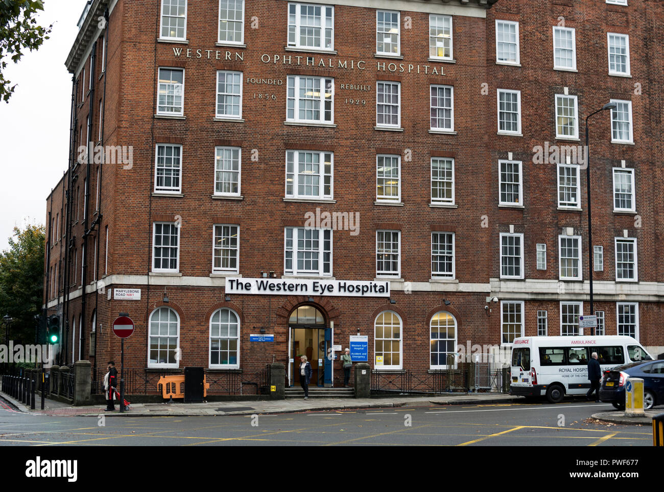 Die westlichen Eye Hospital, Marylebone Road, London, UK Stockfoto