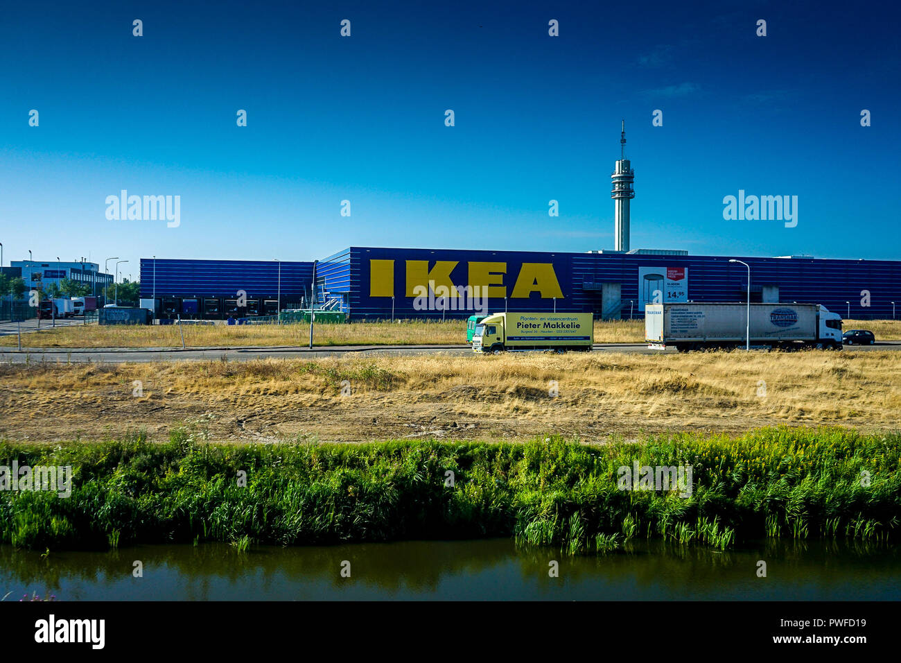 Niederlande, Südholland - 22. Juli 2018: der IKEA Lager, Europa Stockfoto