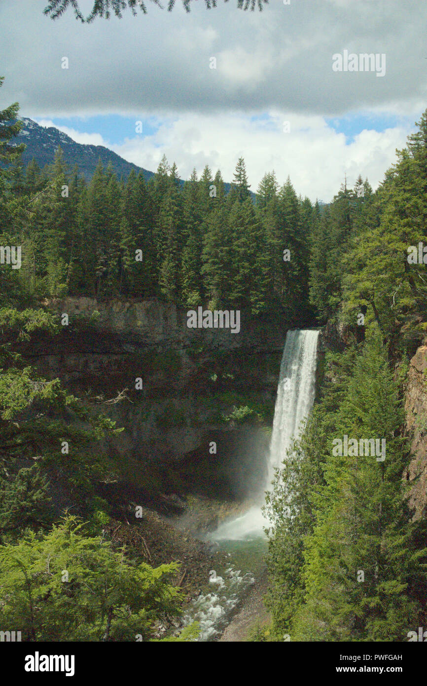 Brandywine Falls in Sea nach Sky Country, British Columbia, Kanada Stockfoto