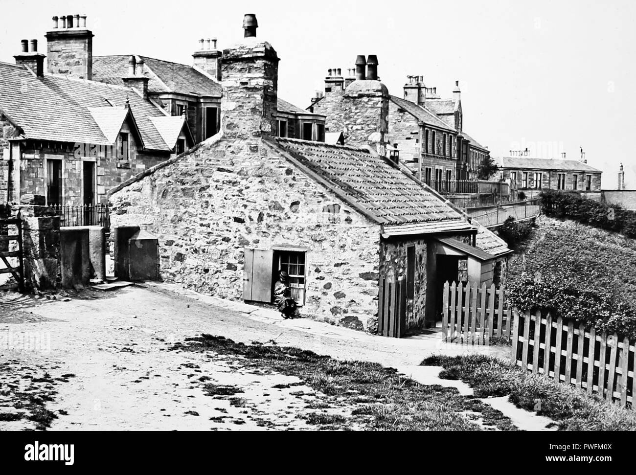 Jeannie Dean's Cottage, St. Leonards, Edinburgh, Viktorianischen Periode Stockfoto