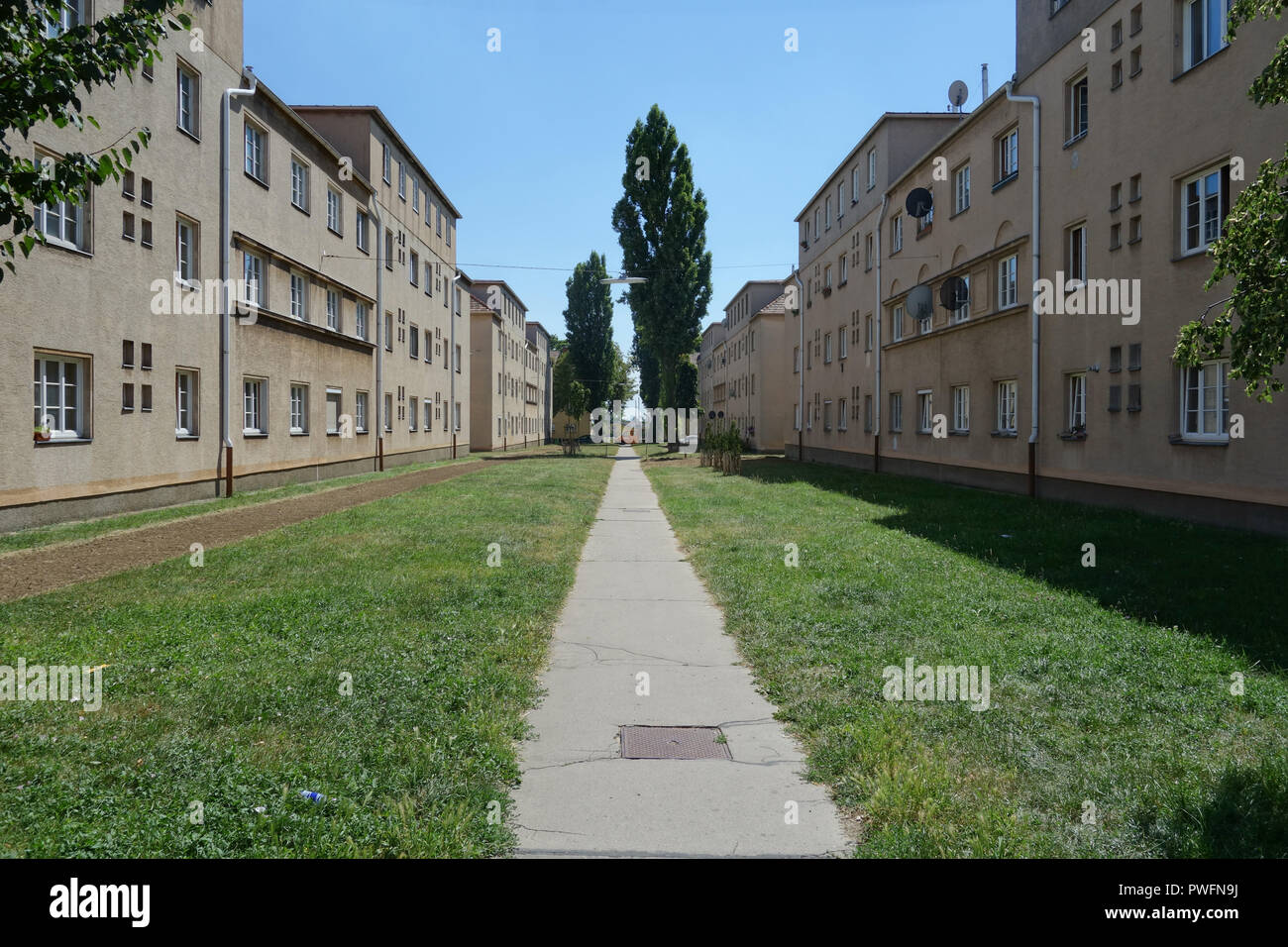 Wien, Gemeindebau, Johann-Mithlinger-Siedlung, Karl Schmalhofer 1933 Stockfoto