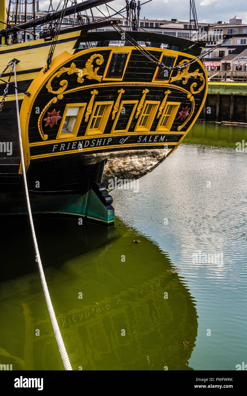 Freundschaft von Salem Salem Maritime National Historic Site Salem, Massachusetts, USA Stockfoto