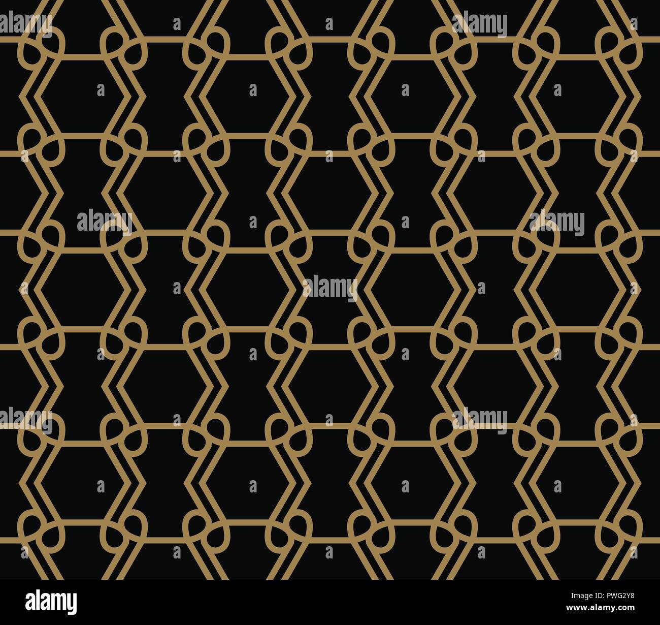 Moderner Luxus geometrische Ornamente mit Linien nahtlose Muster Hintergrund Stock Vektor