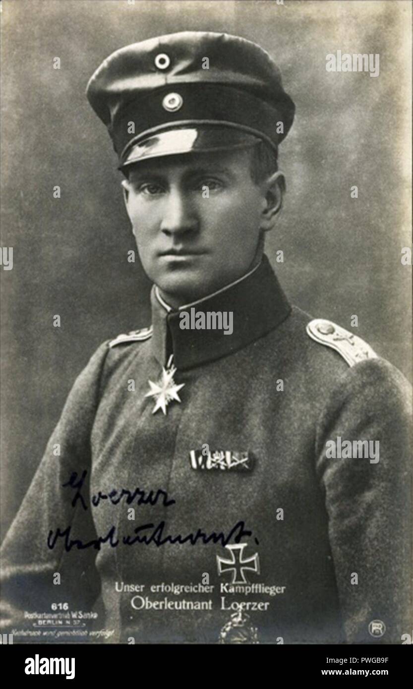 BrunoLoerzer 1918. Stockfoto