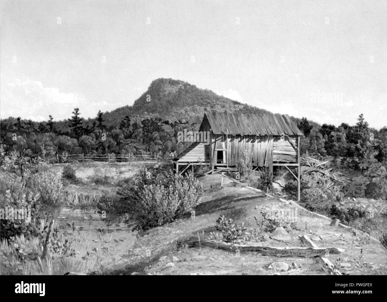 Alte Mühle West Milford, New Jersey - David Johnson - insgesamt. Stockfoto