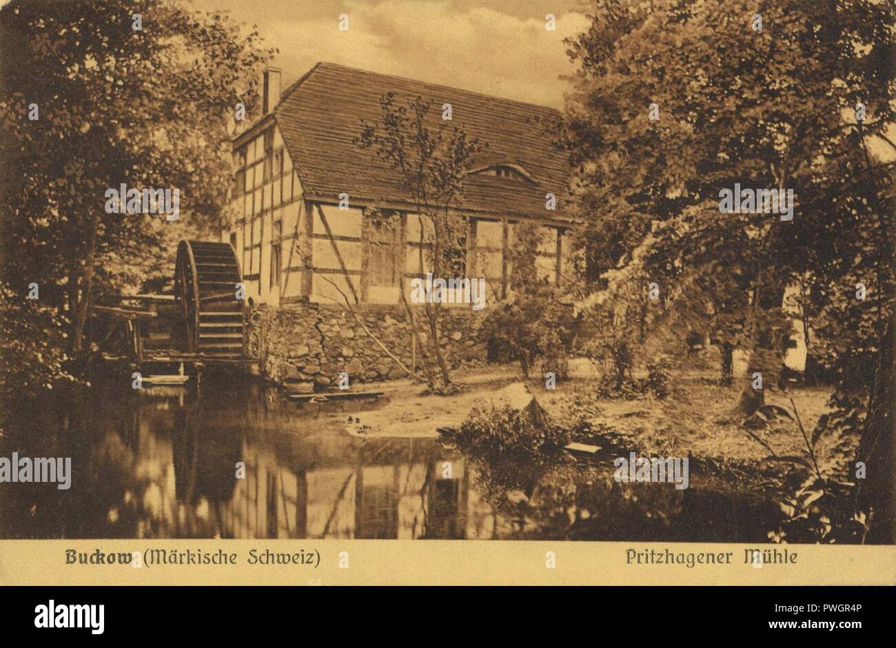 Buckow (Märk. Schweiz), Brandenburg - Pritzhagener Mühle Stockfoto
