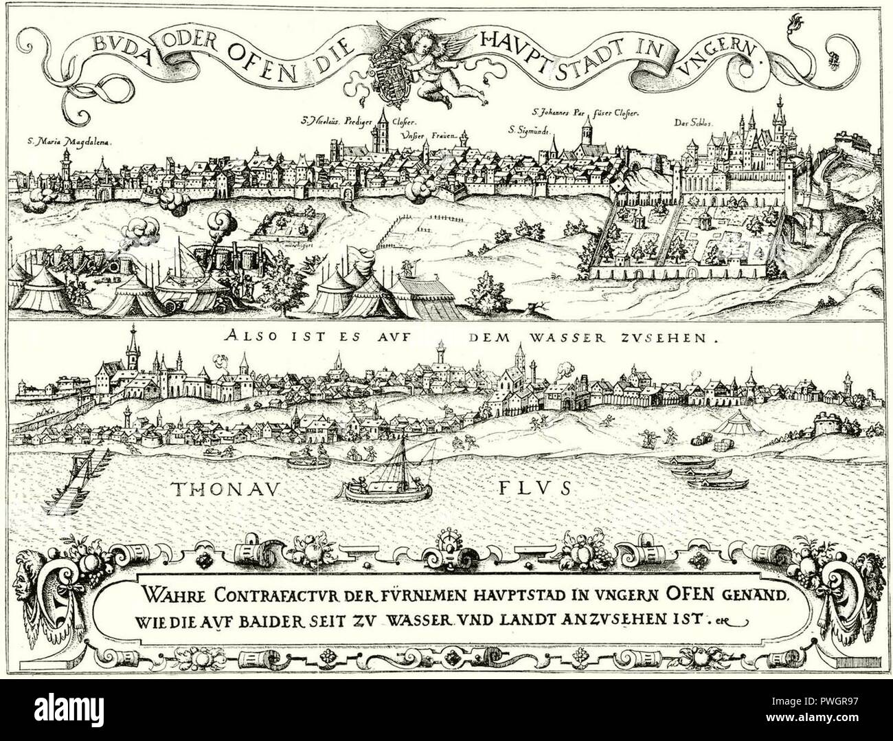 Buda 1541. Stockfoto