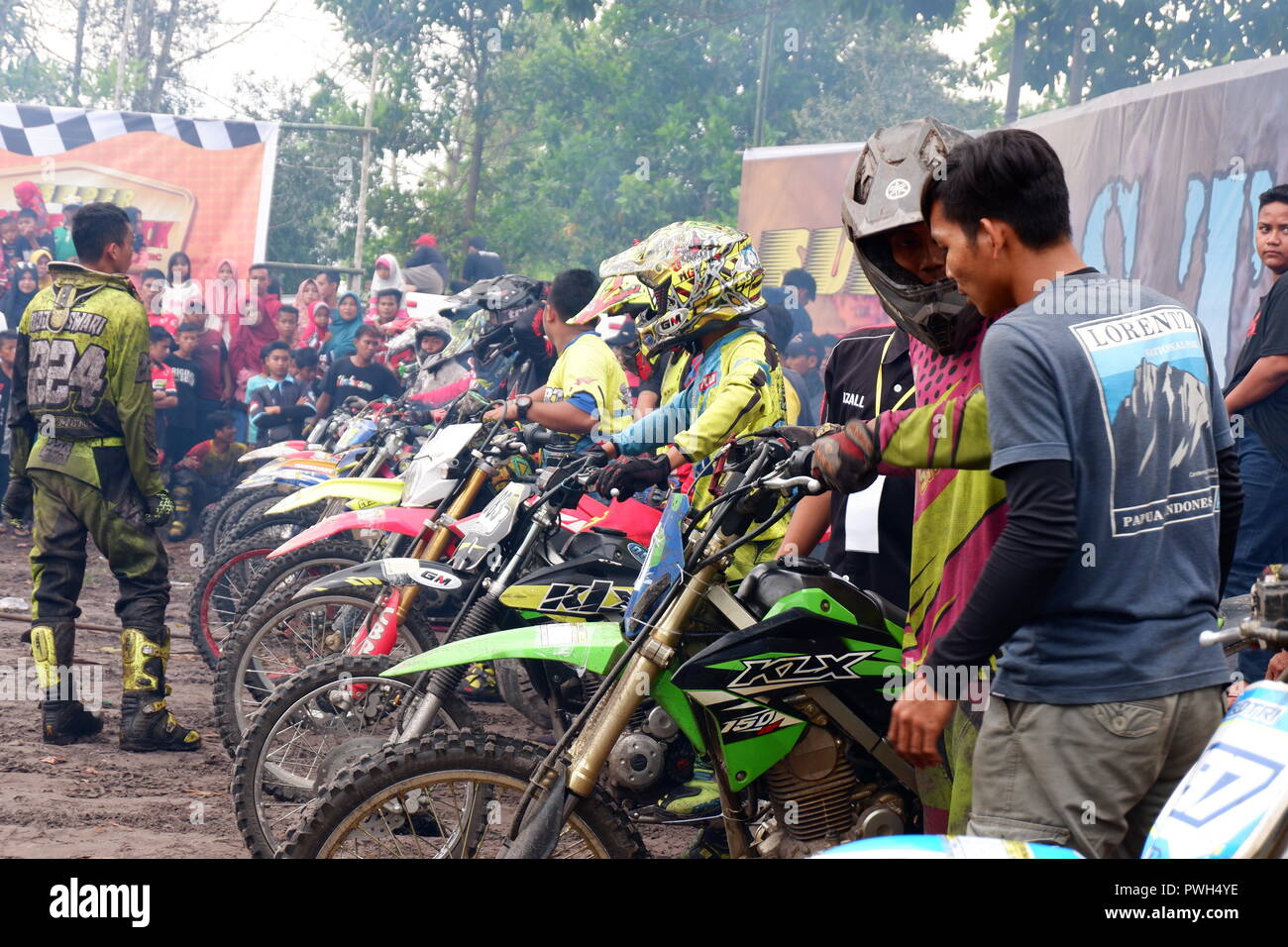 Lokale motocross racing Wettbewerb Stockfoto