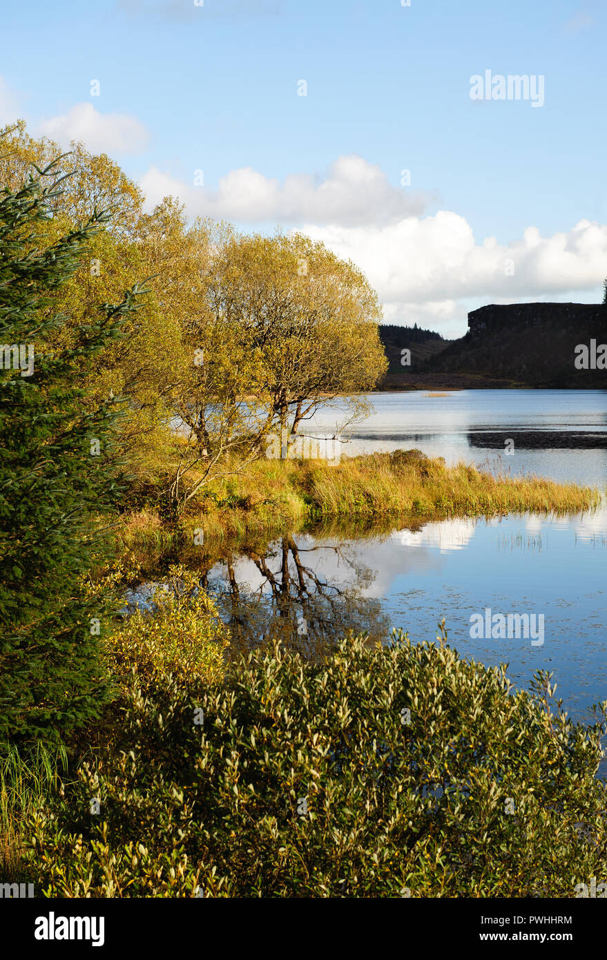 Malerischer Blick auf Meenameen See Lough Navar Forest in Co Fermanagh, Nordinsel Irland Stockfoto