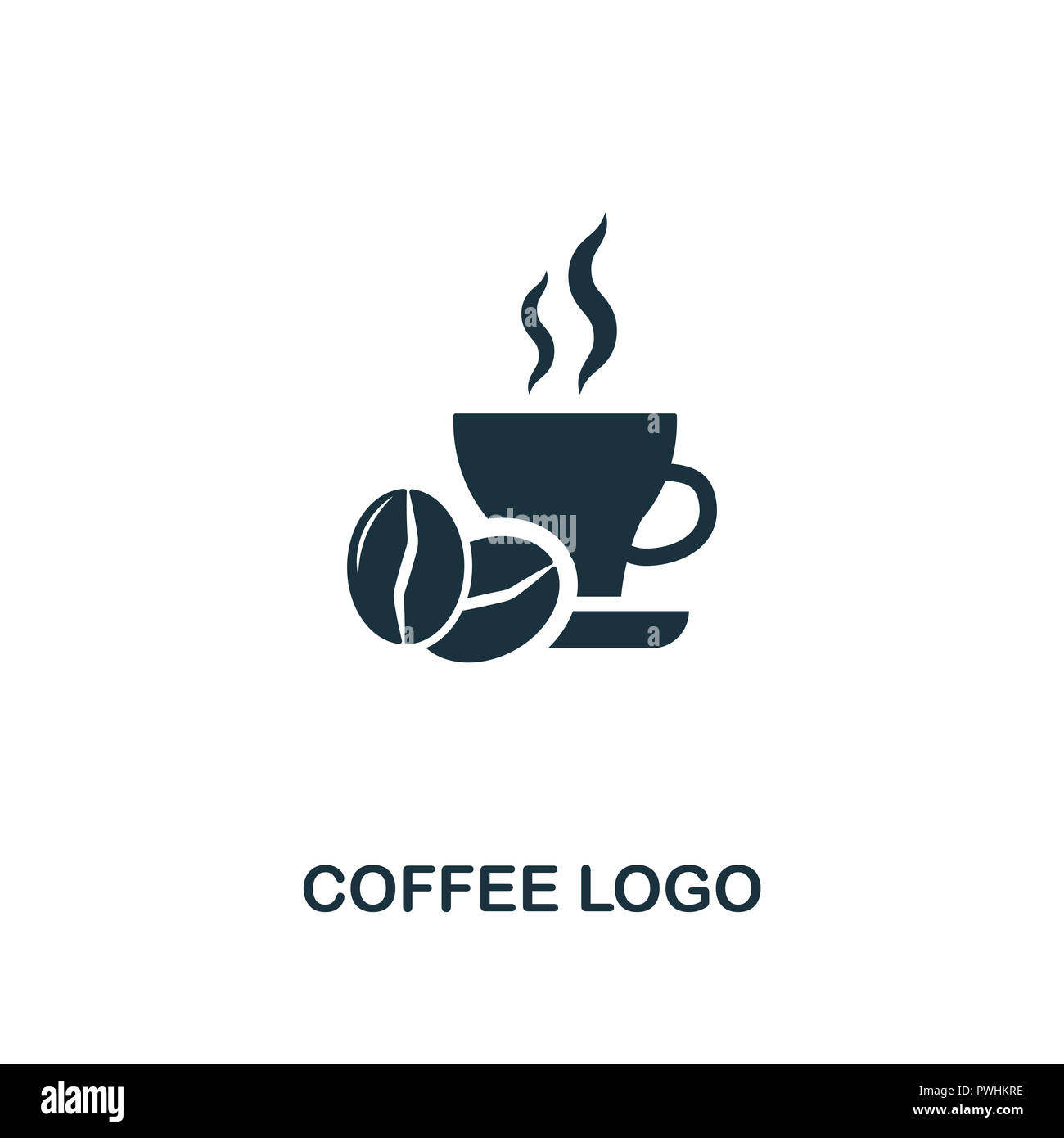 Kaffee Logo Symbol. Premium Design von Coffe Shop Kollektion. UX und UI.  Pixel Perfect/logo Symbol. Für Webdesign, Anwendungen, Software, drucken  Stockfotografie - Alamy