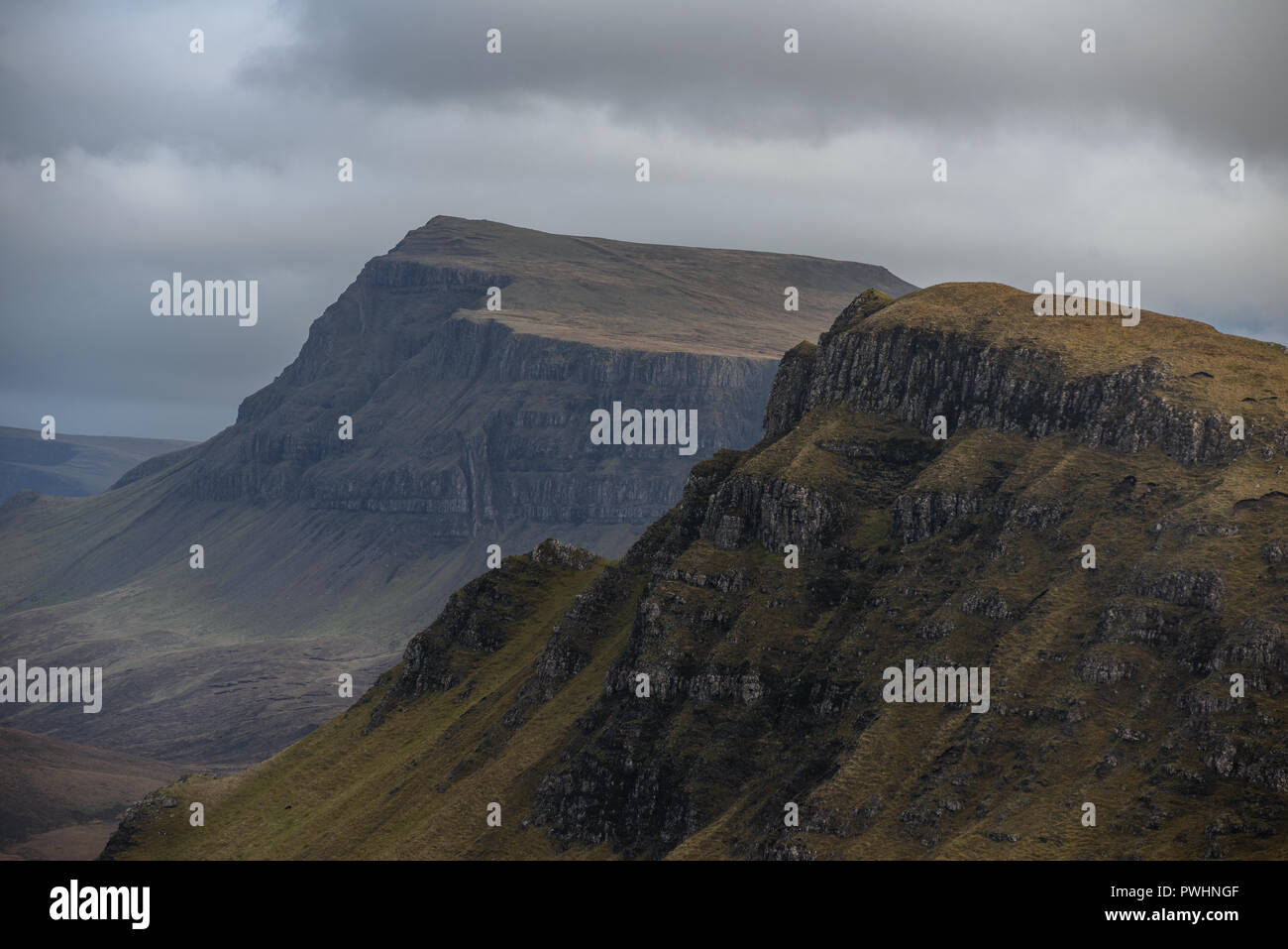 Die quiraing, trotternish Ridge, Isle of Skye, Schottland, Großbritannien Stockfoto