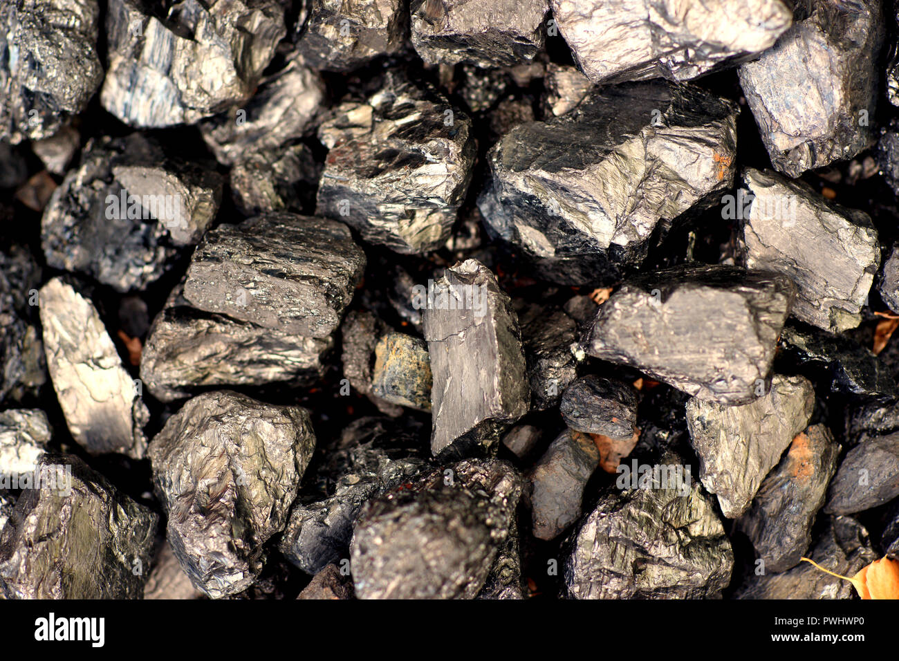 Kohle - fossile Brennstoffe - close-up Stockfoto
