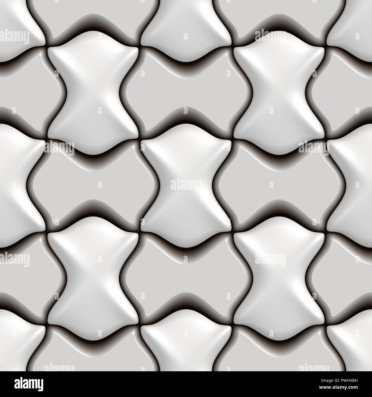 3D-Effekt nahtlose Hintergrund, Tapeten deko Muster. Stockfoto