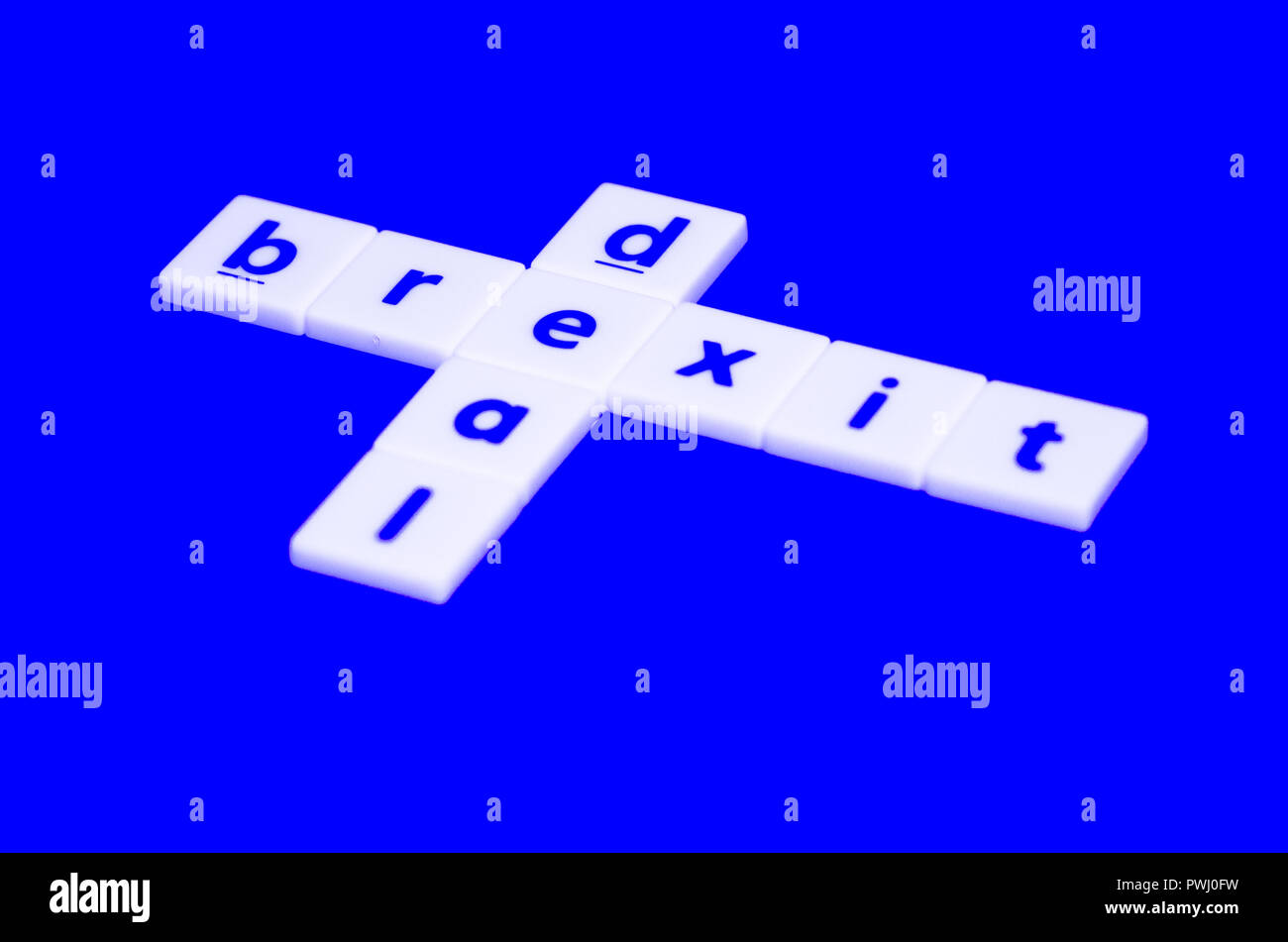 Brexit deal Buchstaben Stockfoto