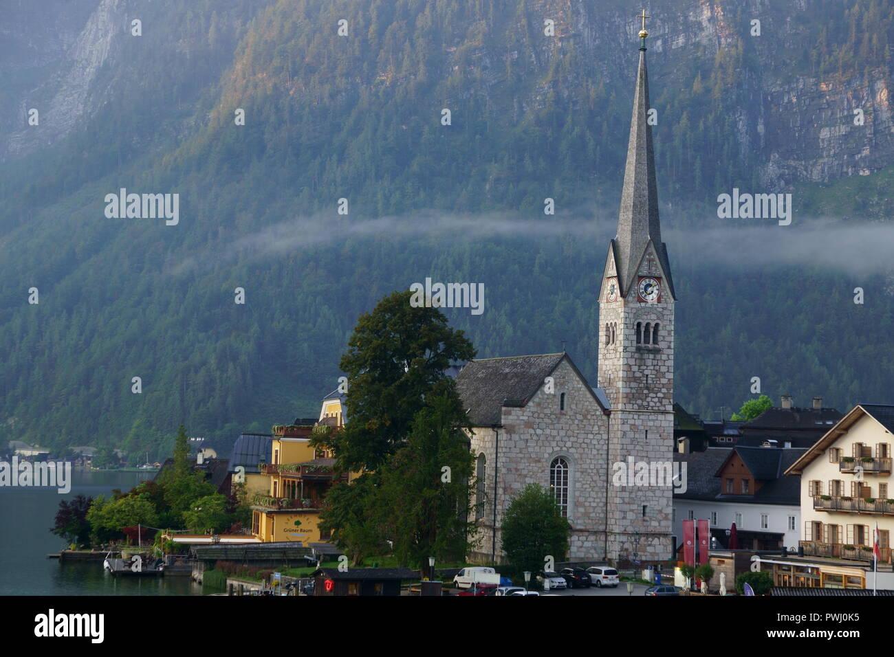 Schönes Dorf von Hallstatt, Österreich Stockfoto