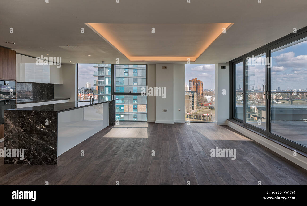 Penthouse im Chelsea Waterfront Development Stockfoto