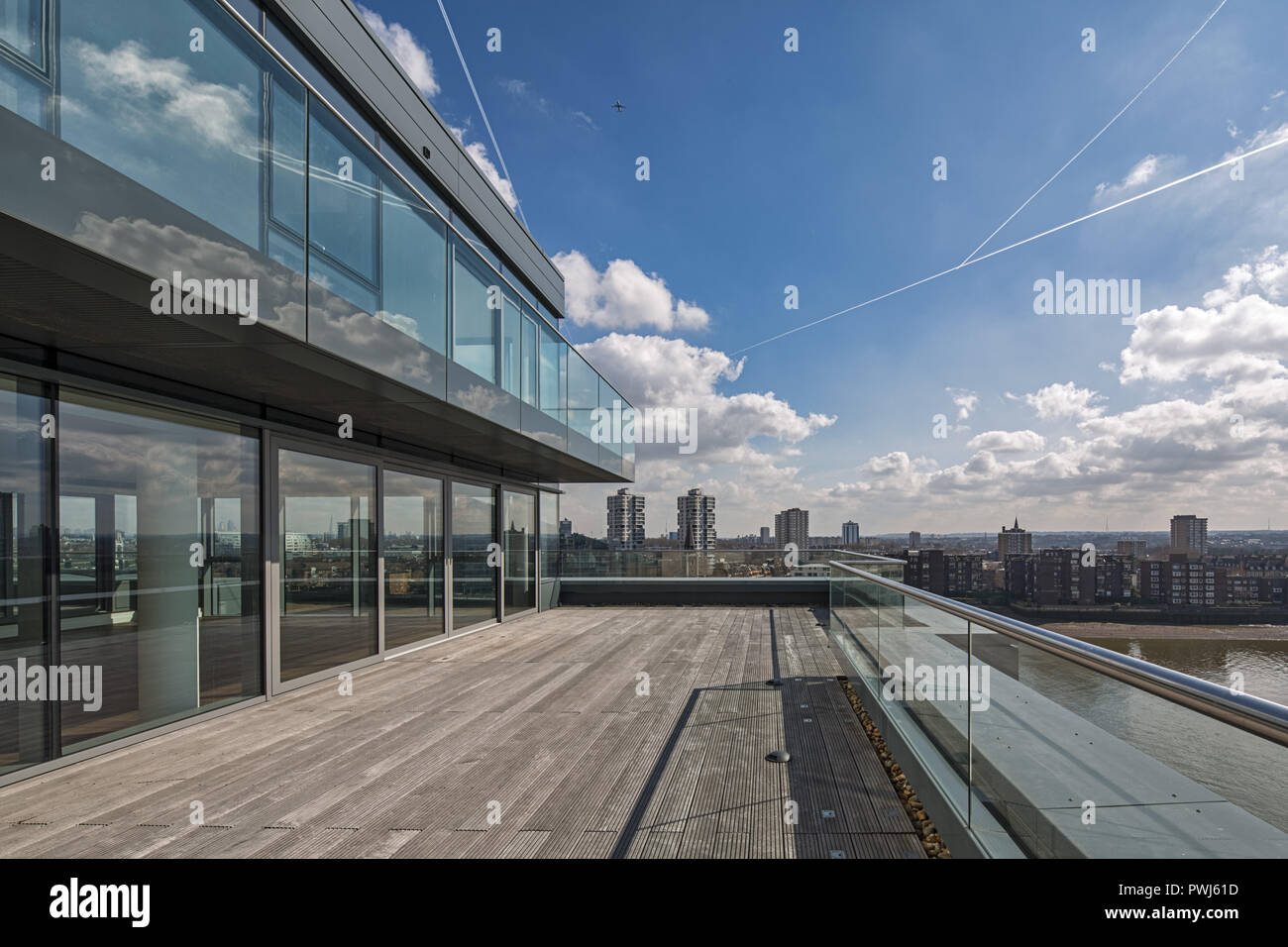 Penthouse im Chelsea Waterfront Development Stockfoto