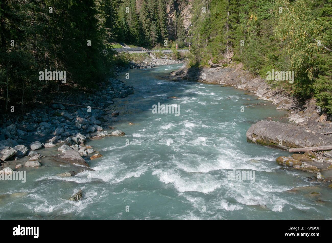 Schlucht Des Inn In Der Nahe Von Scuol Engadin Schweiz Stockfotografie Alamy
