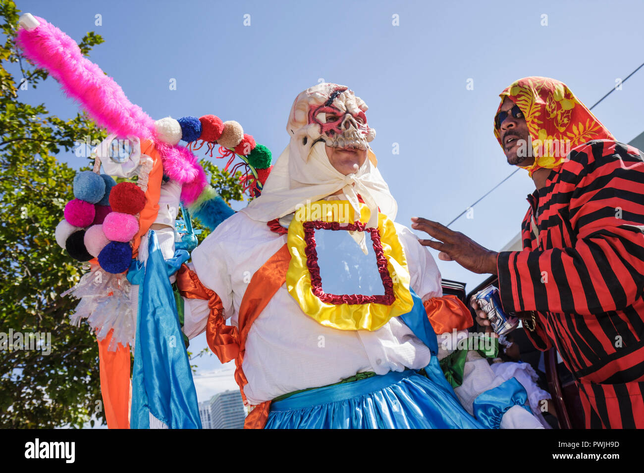 Miami Florida, Little Havana, Calle Ocho, Achte 8th Street, Tres Reyes Magos, drei 3 Kings Day Parade, Hispanic Latino ethnischen Einwanderer m Stockfoto