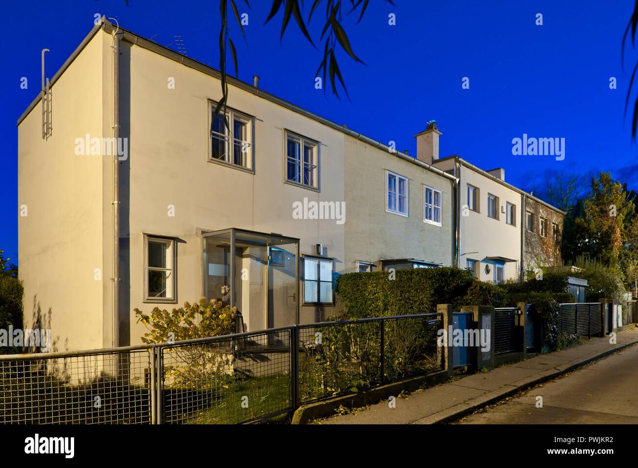 Wien, Werkbundsiedlung, Woinovichgasse 6 und 8, Max Fellerer Stockfoto