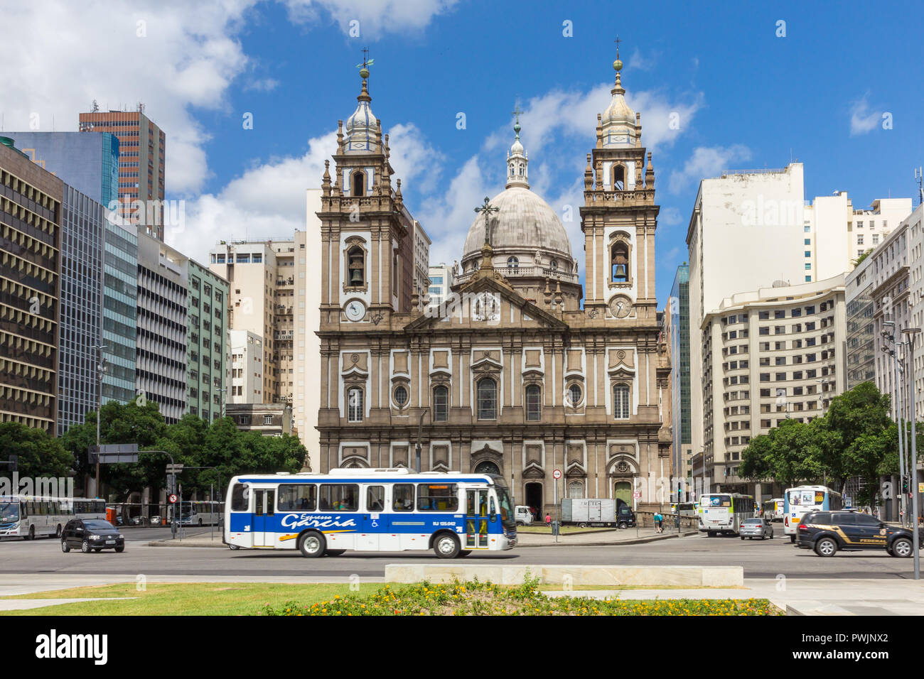 Nossa Senhora da Candelária Kirche in Rio de Janeiro, Brasilien, Südamerika Stockfoto