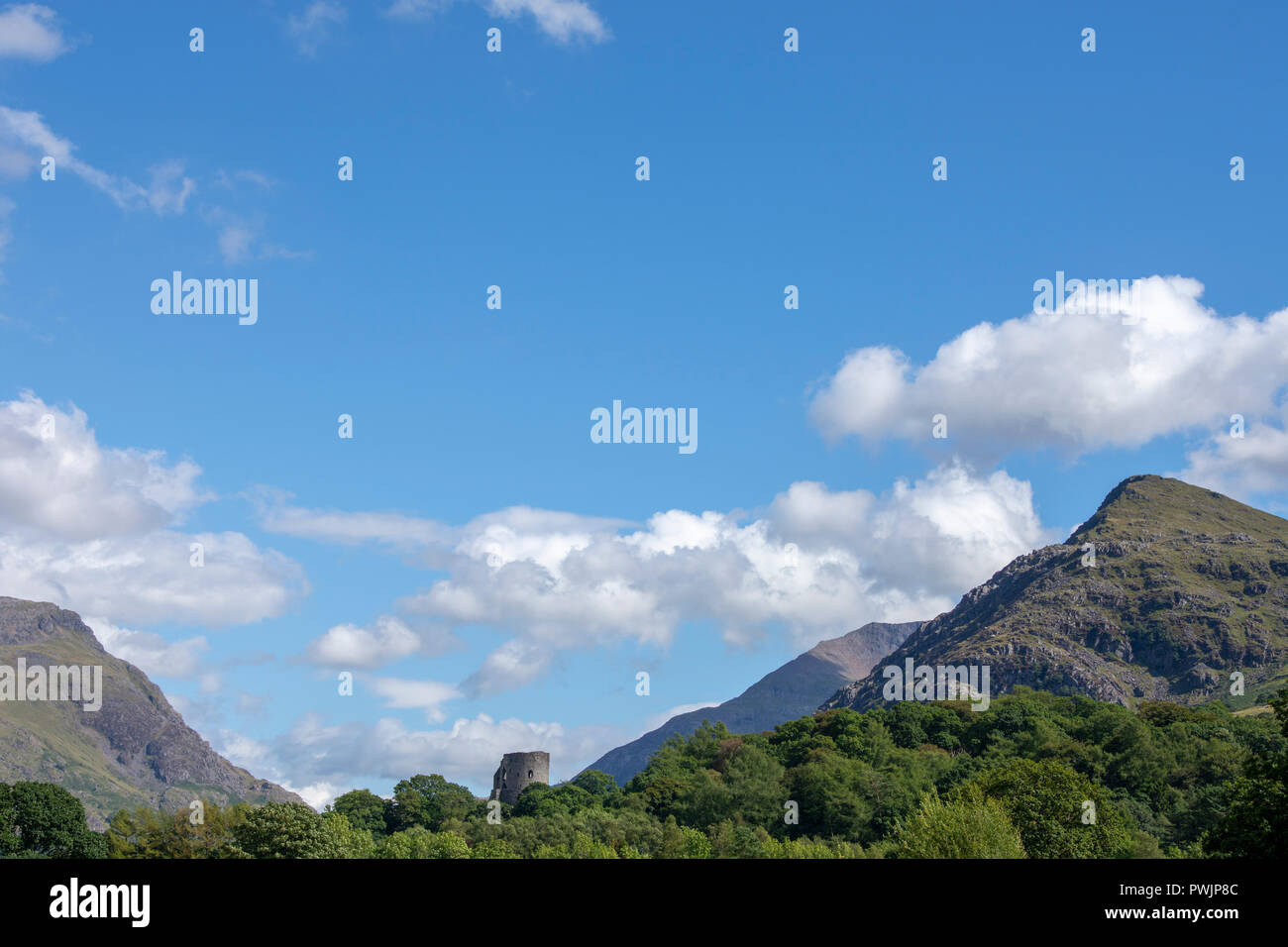 Dolbadarn Burg, Llanberis Stockfoto