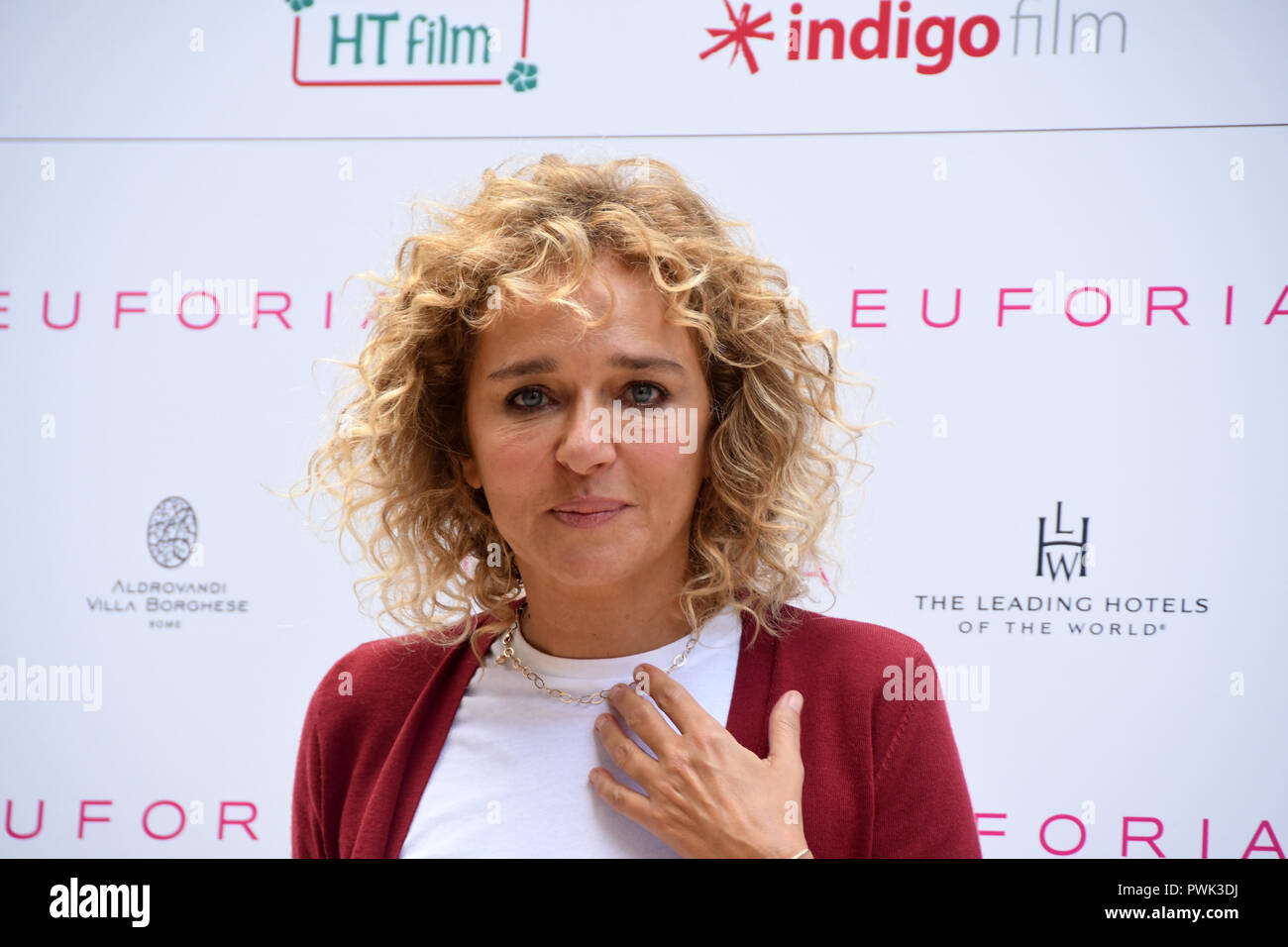 Rom, Italien, 16. Oktober 2018 - Hotel Aldrovandi Villa Borghese - Film Präsentation EUFORIA photocall Valeria Golino Regisseur: Giuseppe Andidero/Alamy leben Nachrichten Stockfoto