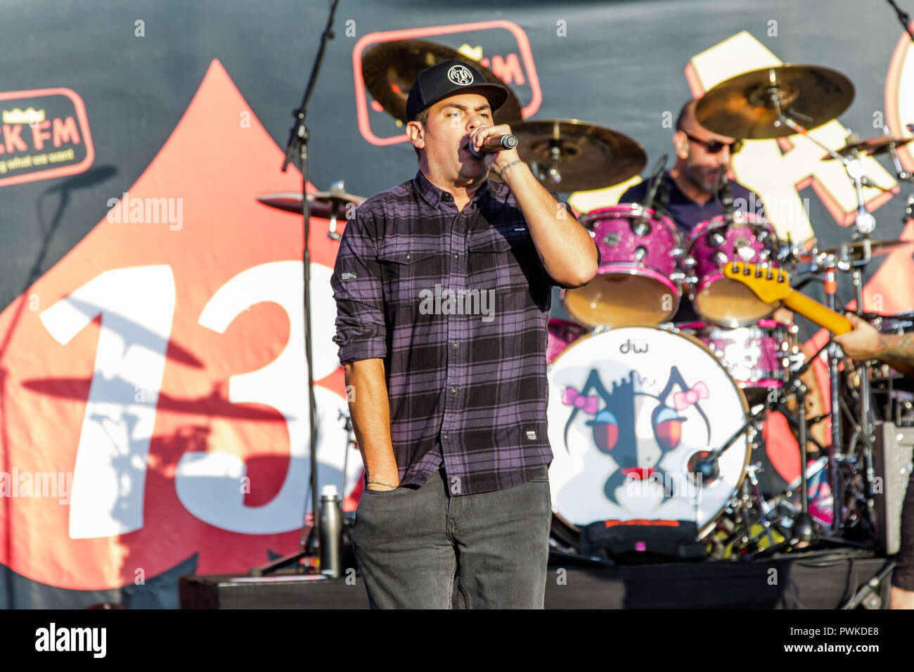 Irvine, Kalifornien, USA. 14 Okt, 2018. Alien Ant Farm durchgeführt am 93.1 JACK FM präsentiert Jack's 13. Zeigen an FivePoint Amphitheater in Irvine, Kalifornien am Oktober 14, 2018 Credit: Marissa Carter/ZUMA Draht/Alamy leben Nachrichten Stockfoto