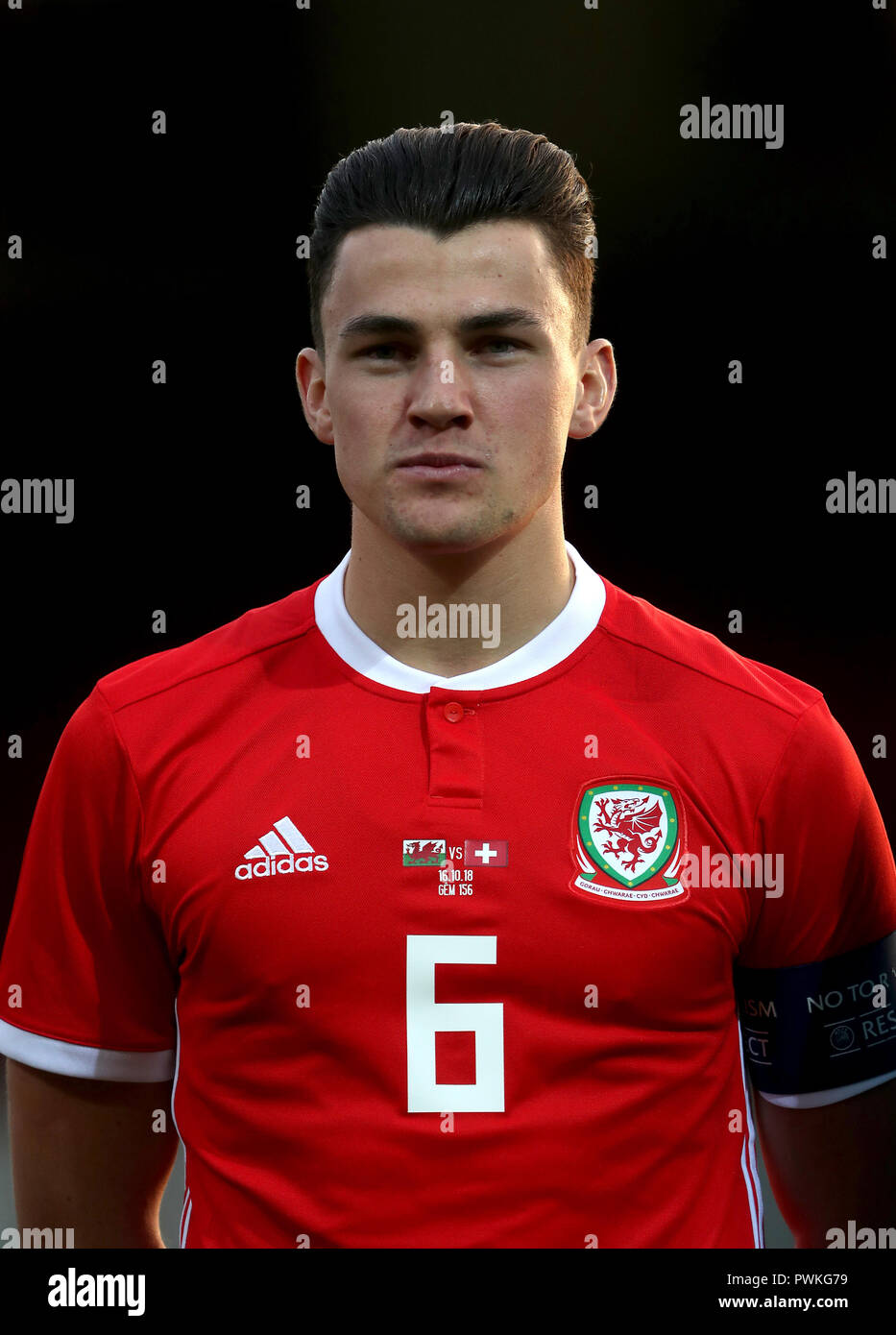 Wales Regan Poole während der UEFA U21-EM-Qualifikation Gruppe 8 Spiel bei Rodney Parade, Newport Stockfoto