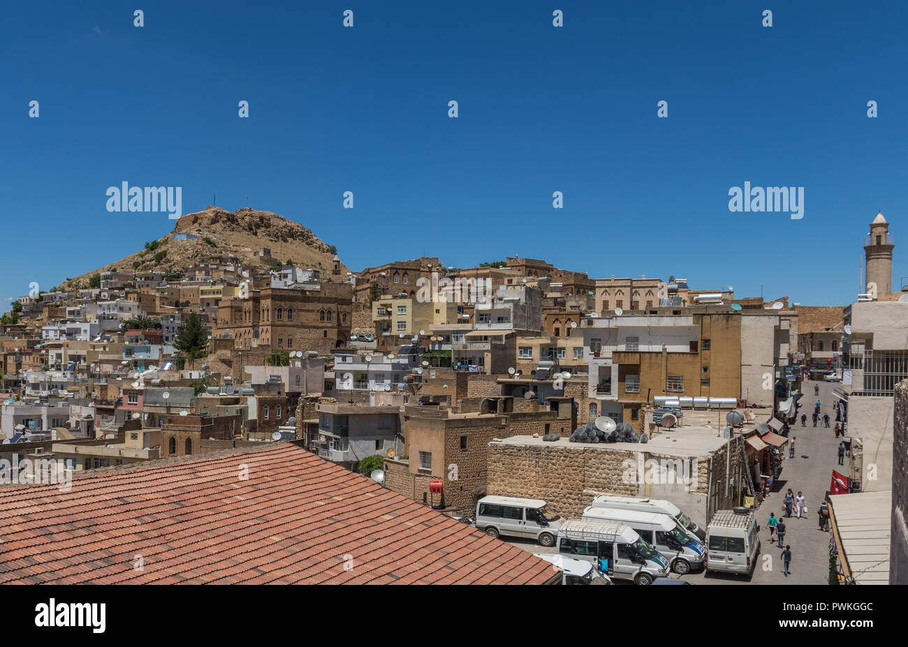 Südöstlichen Anatolien ist ein trockener und Wüstenhaft region Vordingborg mit Syrien und dem Irak, die zeigt einige erstaunliche Städte und Dörfer Stockfoto