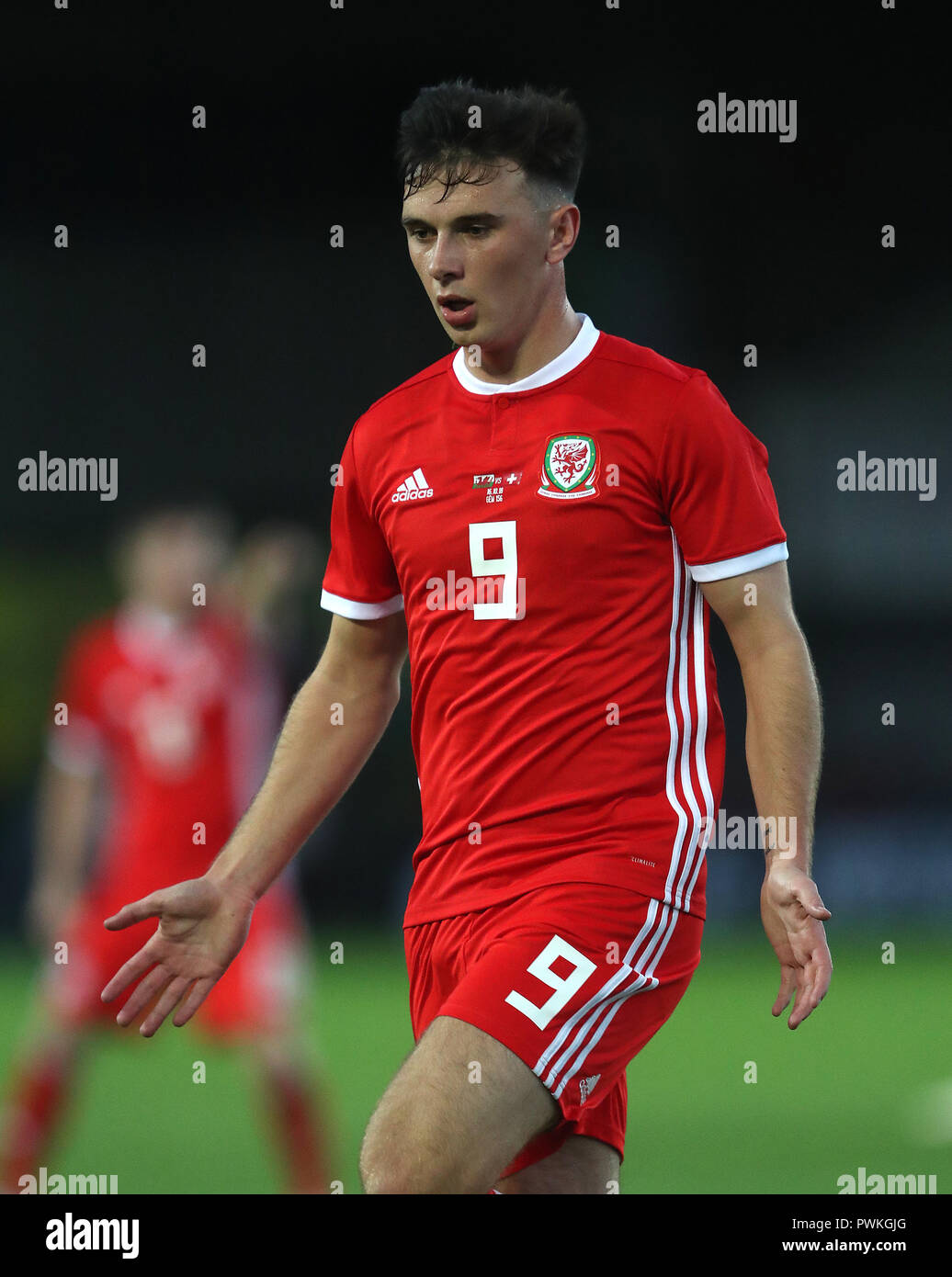 Wales' Thomas Harris während der UEFA U21-EM-Qualifikation Gruppe 8 Spiel bei Rodney Parade, Newport Stockfoto