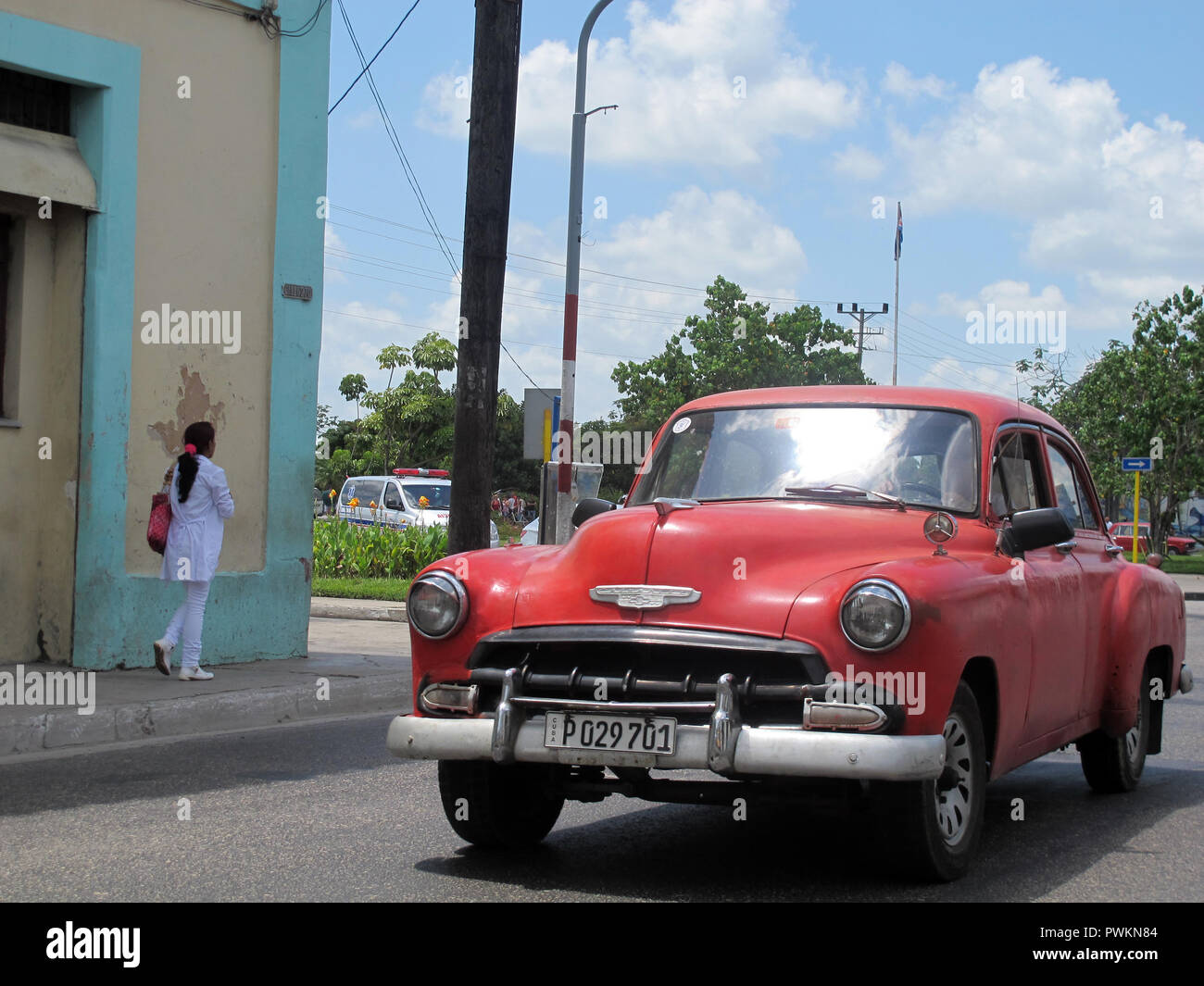 Einen Oldtimer in Havanna, Kuba Stockfoto